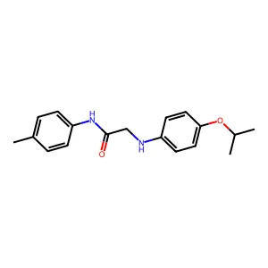 N-(4-methylphenyl)-2-(4-propan-2-yloxyanilino)acetamide structure