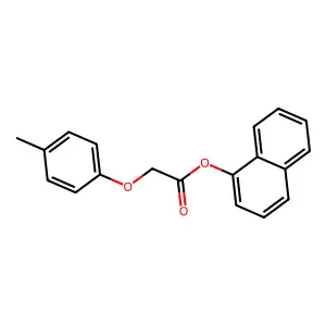Naphthyl 2-(4-methylphenoxy)acetate structure