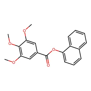 Naphthalen-1-yl 3,4,5-trimethoxybenzoate structure