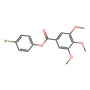 4-Bromophenyl 3,4,5-trimethoxybenzoate structure