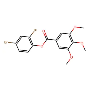 2,4-Dibromophenyl 3,4,5-trimethoxybenzoate structure