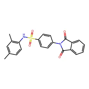 N-(2,4-dimethylphenyl)-4-(1,3-dioxo-1,3-dihydro-2H-isoindol-2-yl)benzenesulfonamide structure