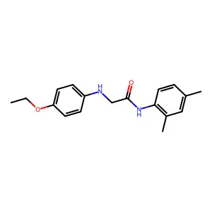N-(2,4-dimethylphenyl)-2-(4-ethoxyanilino)acetamide structure