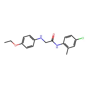 N-(4-chloro-2-methylphenyl)-2-[(4-ethoxyphenyl)amino]acetamide structure