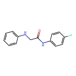 2-苯氨基-N-(4-氟苯基)乙酰胺 structure
