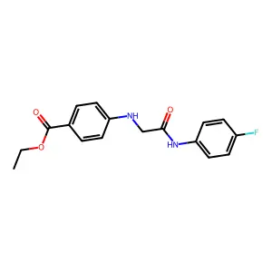 Ethyl 4-((2-((4-fluorophenyl)amino)-2-oxoethyl)amino)benzoate structure