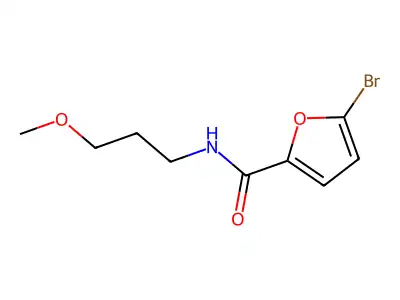 5-bromo-N-(3-methoxypropyl)furan-2-carboxamide structure