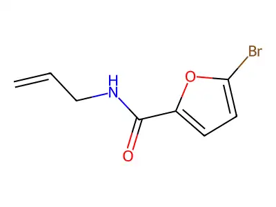 N-Allyl-5-bromo-2-furamide structure
