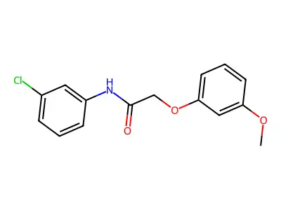 N-(3-Chlorophenyl)-2-(3-methoxyphenoxy)acetamide structure