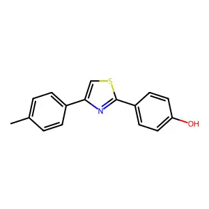 4-(4-p-Tolylthiazol-2-yl)phenol structure