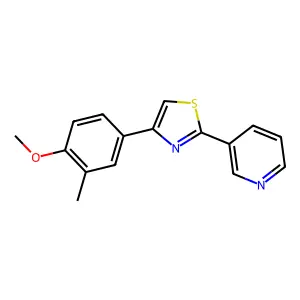 4-(4-Methoxy-3-methylphenyl)-2-pyridin-3-yl-1,3-thiazole structure