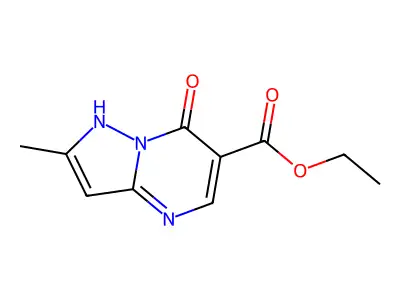 Ethyl 2-methyl-7-oxo-4,7-dihydropyrazolo[1,5-a]pyrimidine-6-carboxylate structure