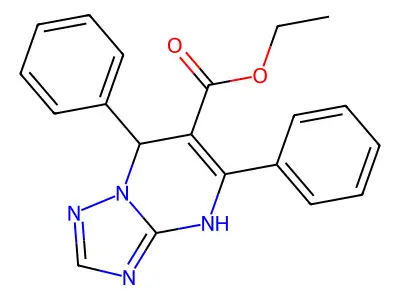 Ethyl 5,7-diphenyl-4,7-dihydro[1,2,4]triazolo[1,5-a]pyrimidine-6-carboxylate structure