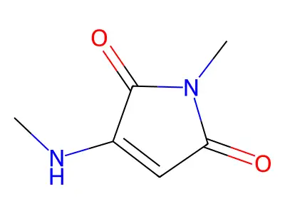 1-methyl-3-(methylamino)-1H-pyrrole-2,5-dione structure