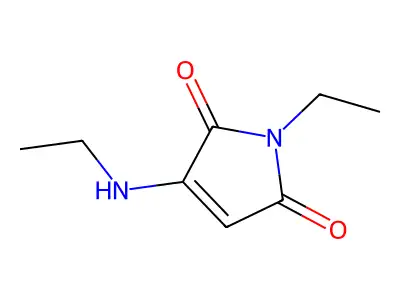 1-Ethyl-3-(ethylamino)-1H-pyrrole-2,5-dione structure