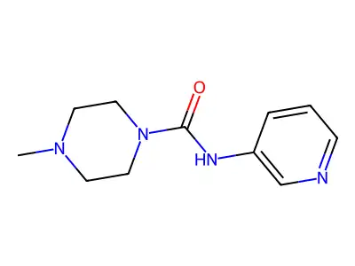 4-Methyl-N-(pyridin-3-yl)piperazine-1-carboxamide structure