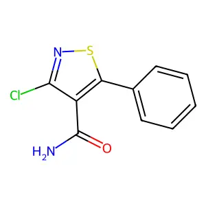 3-Chloro-5-phenylisothiazole-4-carboxamide structure