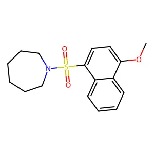 1-((4-Methoxynaphthalen-1-yl)sulfonyl)azepane structure