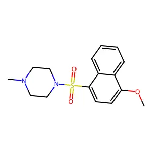 1-(4-Methoxynaphthalen-1-yl)sulfonyl-4-methylpiperazine structure