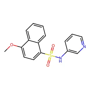 4-methoxy-N-pyridin-3-ylnaphthalene-1-sulfonamide structure