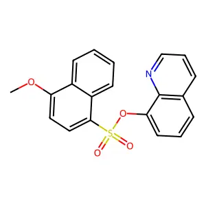 Quinolin-8-yl 4-methoxynaphthalene-1-sulfonate structure