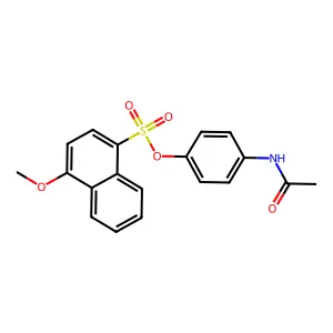4-Acetamidophenyl 4-methoxynaphthalene-1-sulfonate structure