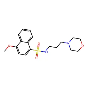 [(4-Methoxynaphthyl)sulfonyl](3-morpholin-4-ylpropyl)amine structure