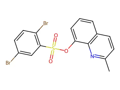 2-Methylquinolin-8-yl 2,5-dibromobenzene-1-sulfonate structure