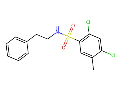 [(2,4-Dichloro-5-methylphenyl)sulfonyl](2-phenylethyl)amine structure