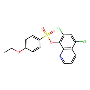 5,7-Dichloro-8-quinolyl 4-ethoxybenzenesulfonate structure