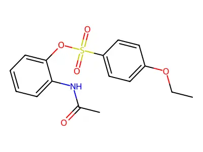 2-(Acetylamino)phenyl 4-ethoxybenzenesulfonate structure
