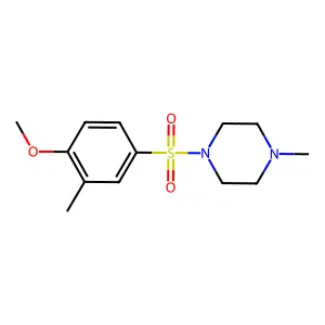 1-[(4-Methoxy-3-methylphenyl)sulfonyl]-4-methylpiperazine structure