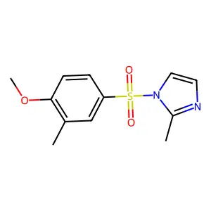 1-[(4-methoxy-3-methylphenyl)sulfonyl]-2-methyl-1H-imidazole structure