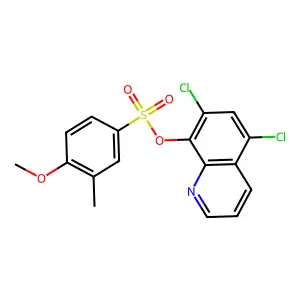 5,7-Dichloro-8-quinolyl 4-methoxy-3-methylbenzenesulfonate structure