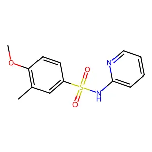 4-methoxy-3-methyl-N-pyridin-2-ylbenzenesulfonamide structure