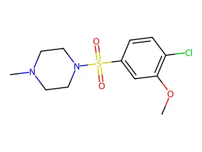 1-(4-Chloro-3-methoxy-benzenesulfonyl)-4-methyl-piperazine structure