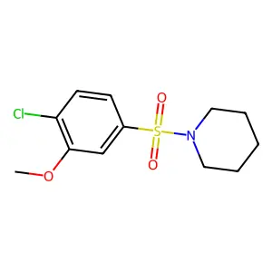 1-(4-Chloro-3-methoxyphenyl)sulfonylpiperidine structure