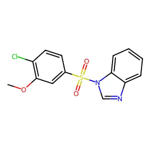 1-(4-Chloro-3-methoxyphenyl)sulfonylbenzimidazole structure