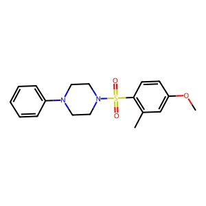 1-(4-Methoxy-2-methylbenzenesulfonyl)-4-phenylpiperazine structure