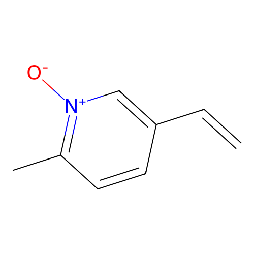 2-methyl-5-vinylpyridine-N-oxide structure