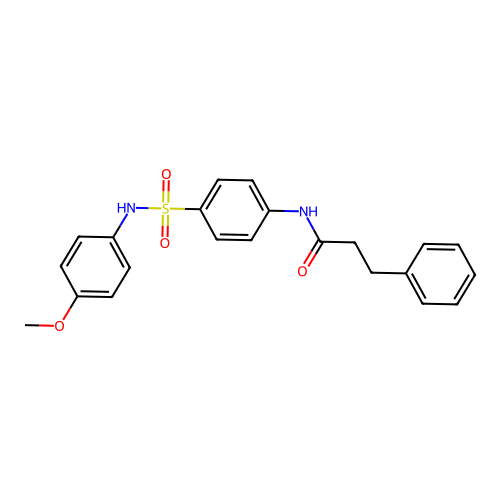 N-{4-[(4-methoxyphenyl)sulfamoyl]phenyl}-3-phenylpropanamide structure