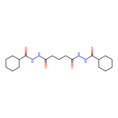 N'~1~,N'~5~-bis(cyclohexylcarbonyl)pentanedihydrazide structure