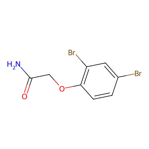 2-(2,4-二溴苯氧基)乙酰胺 structure