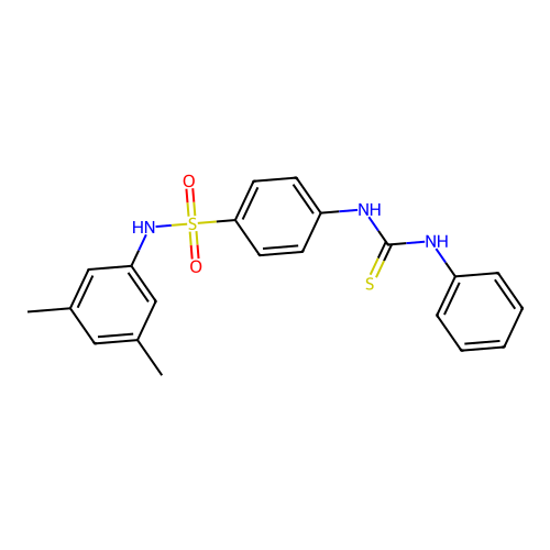 1-[4-[(3,5-Dimethylphenyl)sulfamoyl]phenyl]-3-phenylthiourea structure
