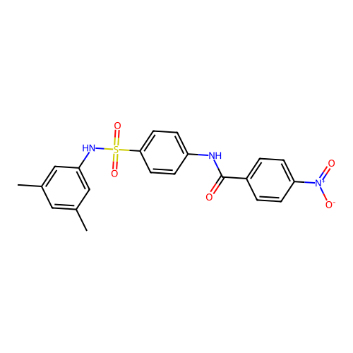 N-[4-[(3,5-dimethylphenyl)sulfamoyl]phenyl]-4-nitrobenzamide structure