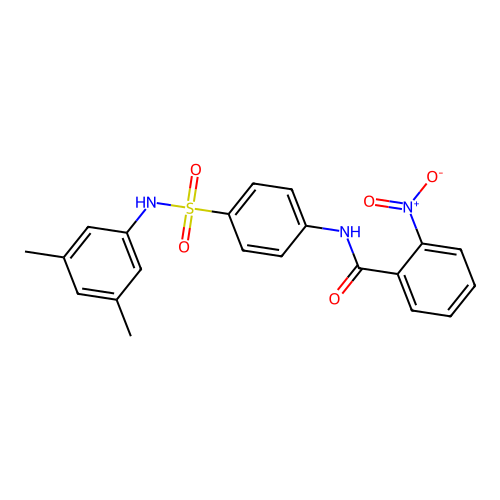 N-[4-[(3,5-dimethylphenyl)sulfamoyl]phenyl]-2-nitrobenzamide structure