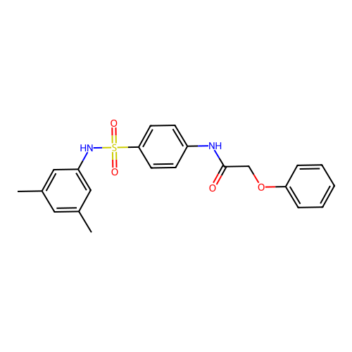 N-[4-[(3,5-dimethylphenyl)sulfamoyl]phenyl]-2-phenoxyacetamide structure