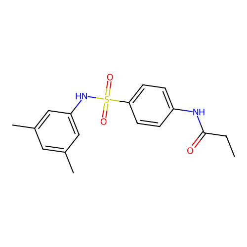 N-[4-[(3,5-dimethylphenyl)sulfamoyl]phenyl]propanamide structure