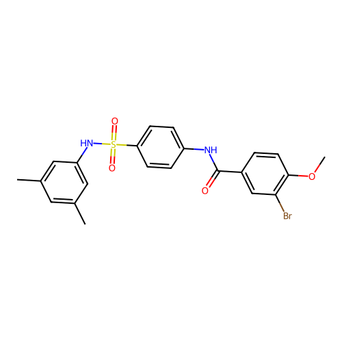 3-bromo-N-[4-[(3,5-dimethylphenyl)sulfamoyl]phenyl]-4-methoxybenzamide structure