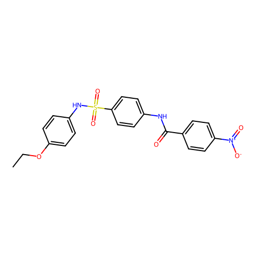 N-{4-[(4-ethoxyphenyl)sulfamoyl]phenyl}-4-nitrobenzamide structure